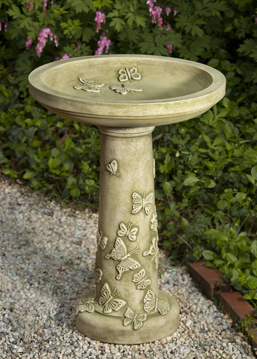 Butterflies Are Free Birdbath - English Moss Z331