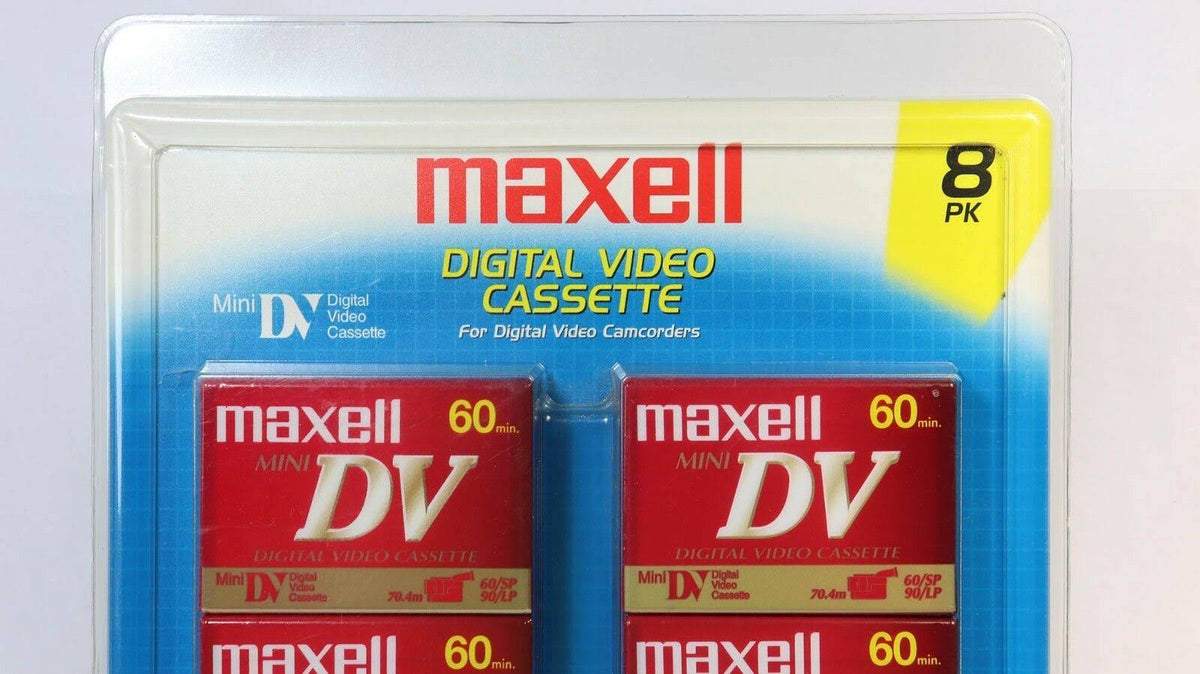 Mini DV 60min Digital Video Cassette 8 Pack O22596