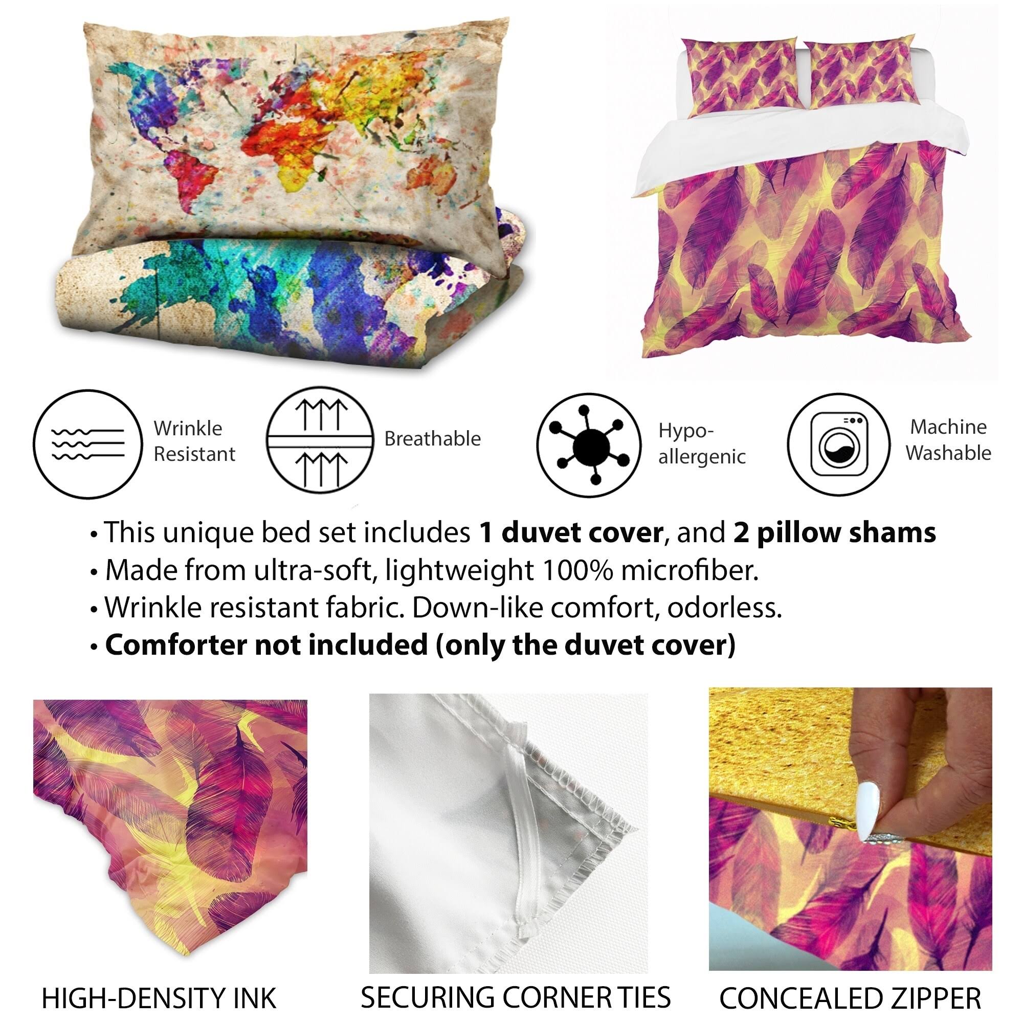 King Geometric Bedding Set with 2 King Shams O63670