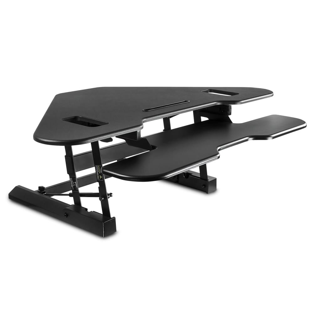Black Corner Standing Desk Converter W81080
