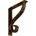 Antiqued Brass Wrought Iron Bracket K526