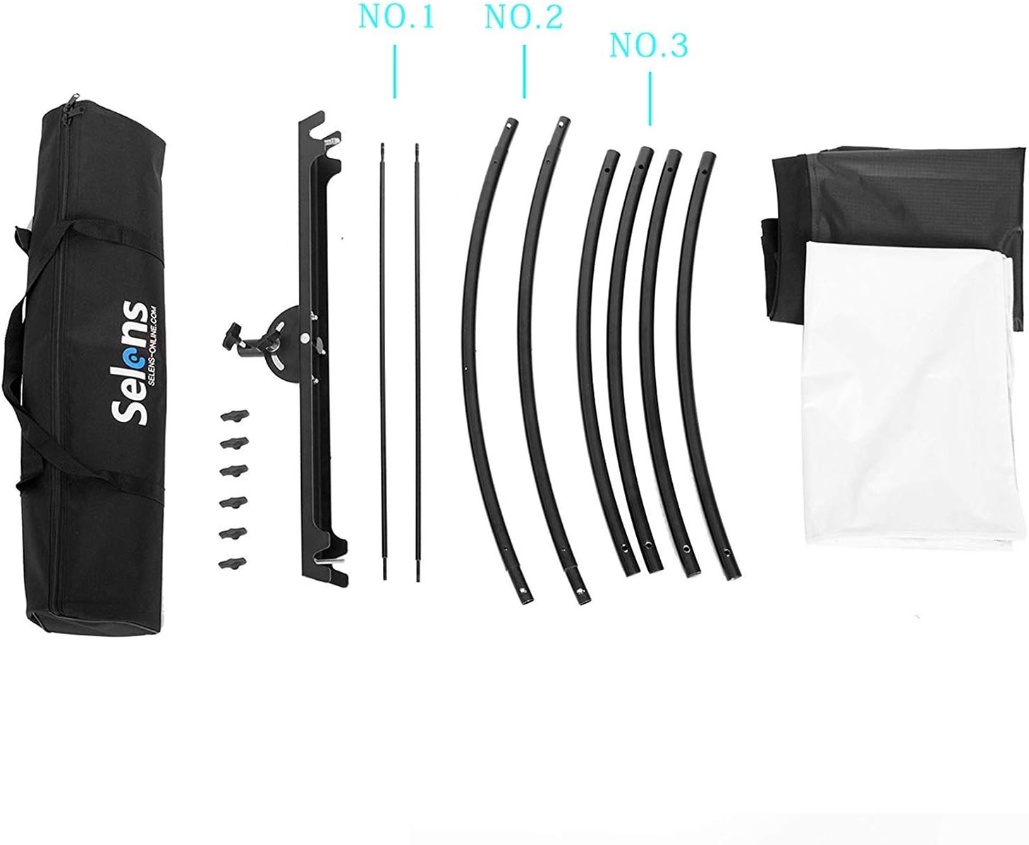 24x70 inches Photography Lighting Reflector with Carry Bag Y285716