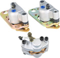 Front Rear Brake Calipers w/Pads for Polaris Scrambler 400 500 2x4 4x4 1998-2004 Pack of 2 A187