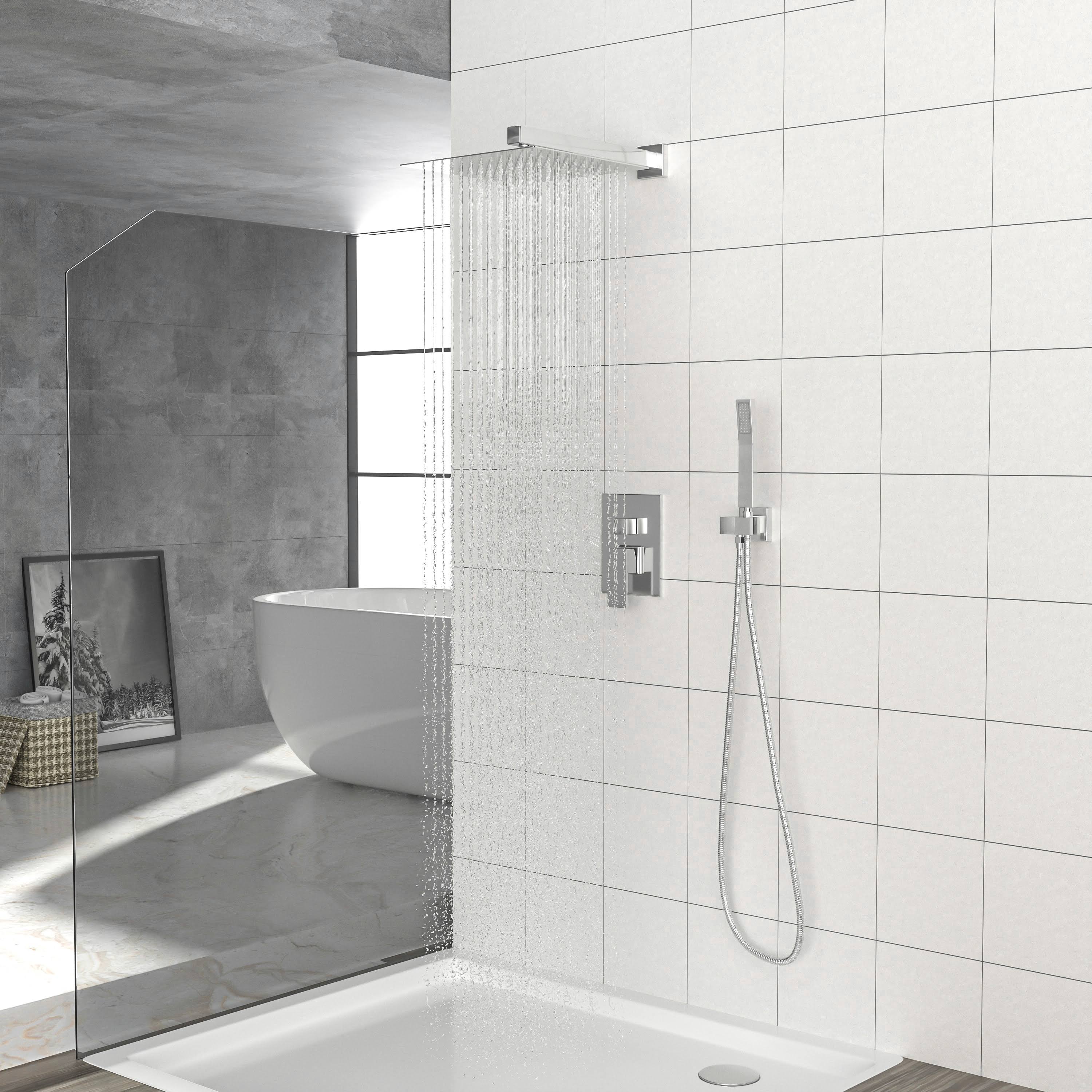 Grey Rough-In Valve Trim Kit Shower Faucet H16524