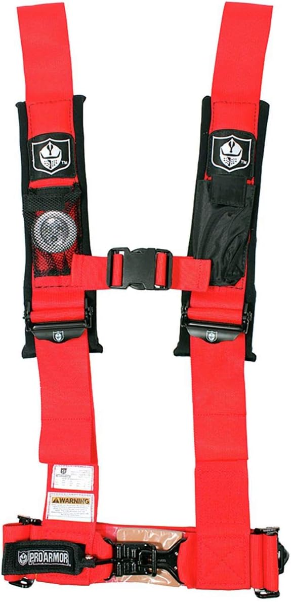 Red 4-Point Harness 3" Straps P446161
