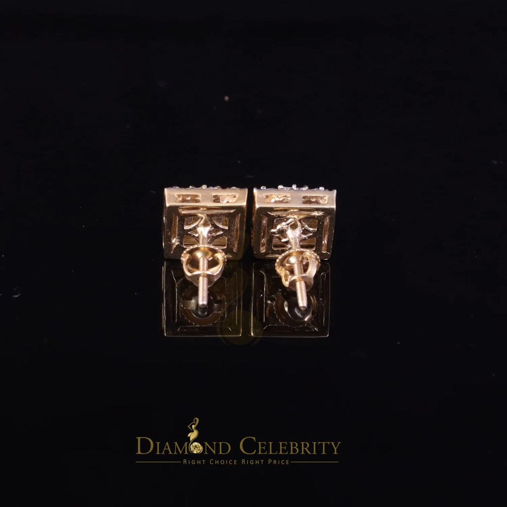 925 Silver Square Stud Earrings E84355