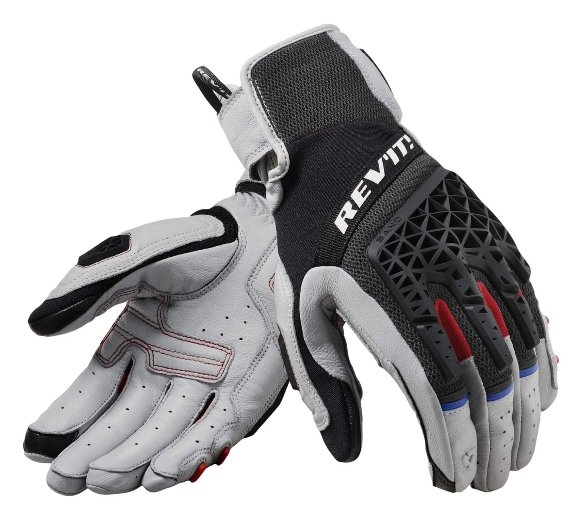 Textile Motorcycle Gloves Light Gray/Black 3XL R719
