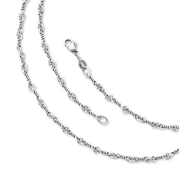 Twisted Link Sterling Silver Chain - 30 in. O7671