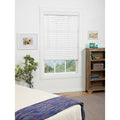 White Cordless Faux Wood Blind H7854