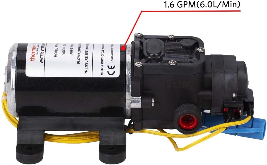 1.6GPM Diaphragm Water Pressure Booster Pump 12V DC W568273