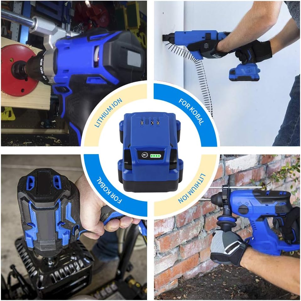 24V 5.0Ah Lithium Ion Cordless Tools Battery 2Pack Z6457