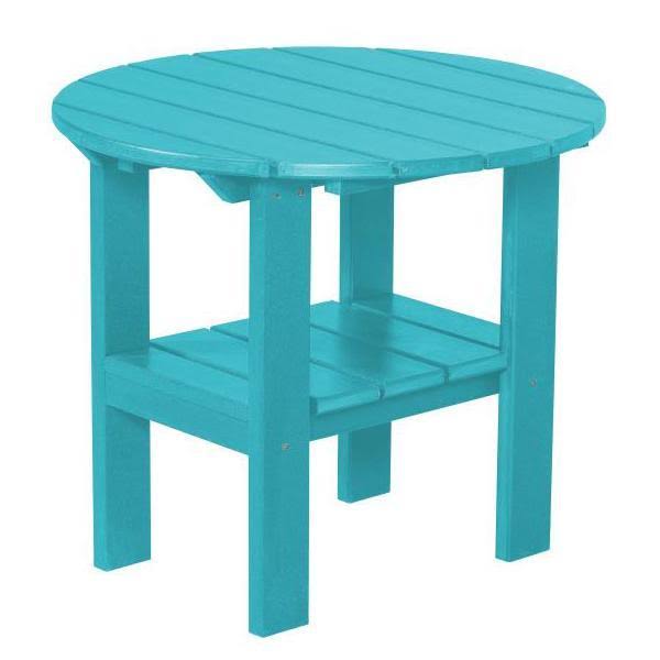 White Round Adirondack Side Table R881