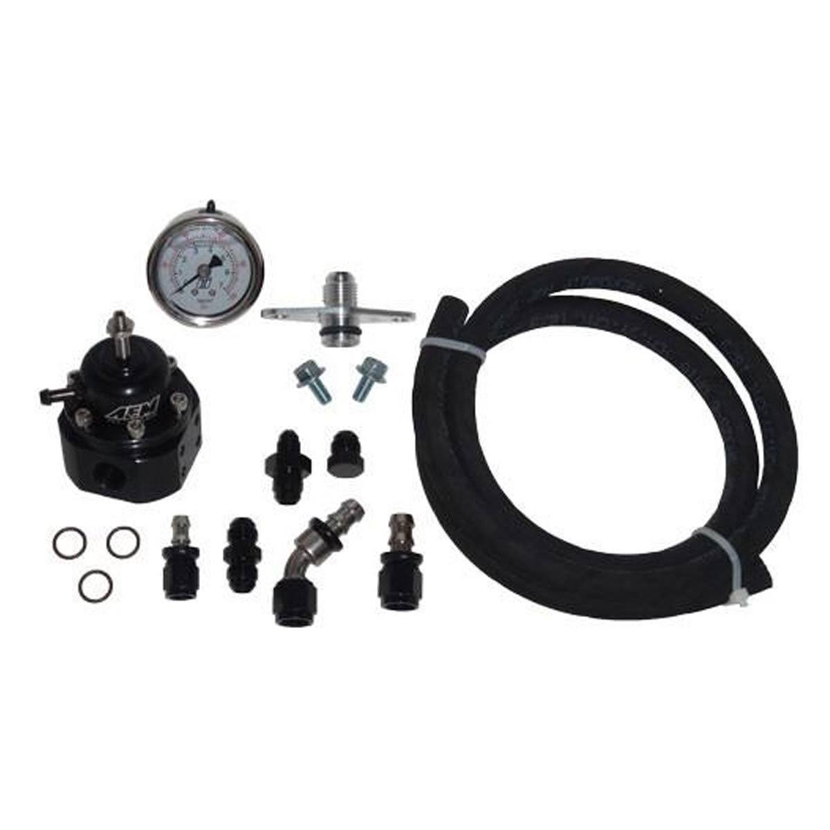 Fuel Pressure Kit with AEM Regulator and Push Lock Hose Y7978