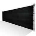 Black Privacy Fence Screen Mesh with Reinforced Grommets J664