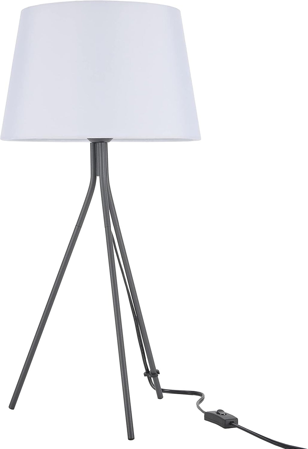 Greyish Black Metal Tripod Lamp X727786