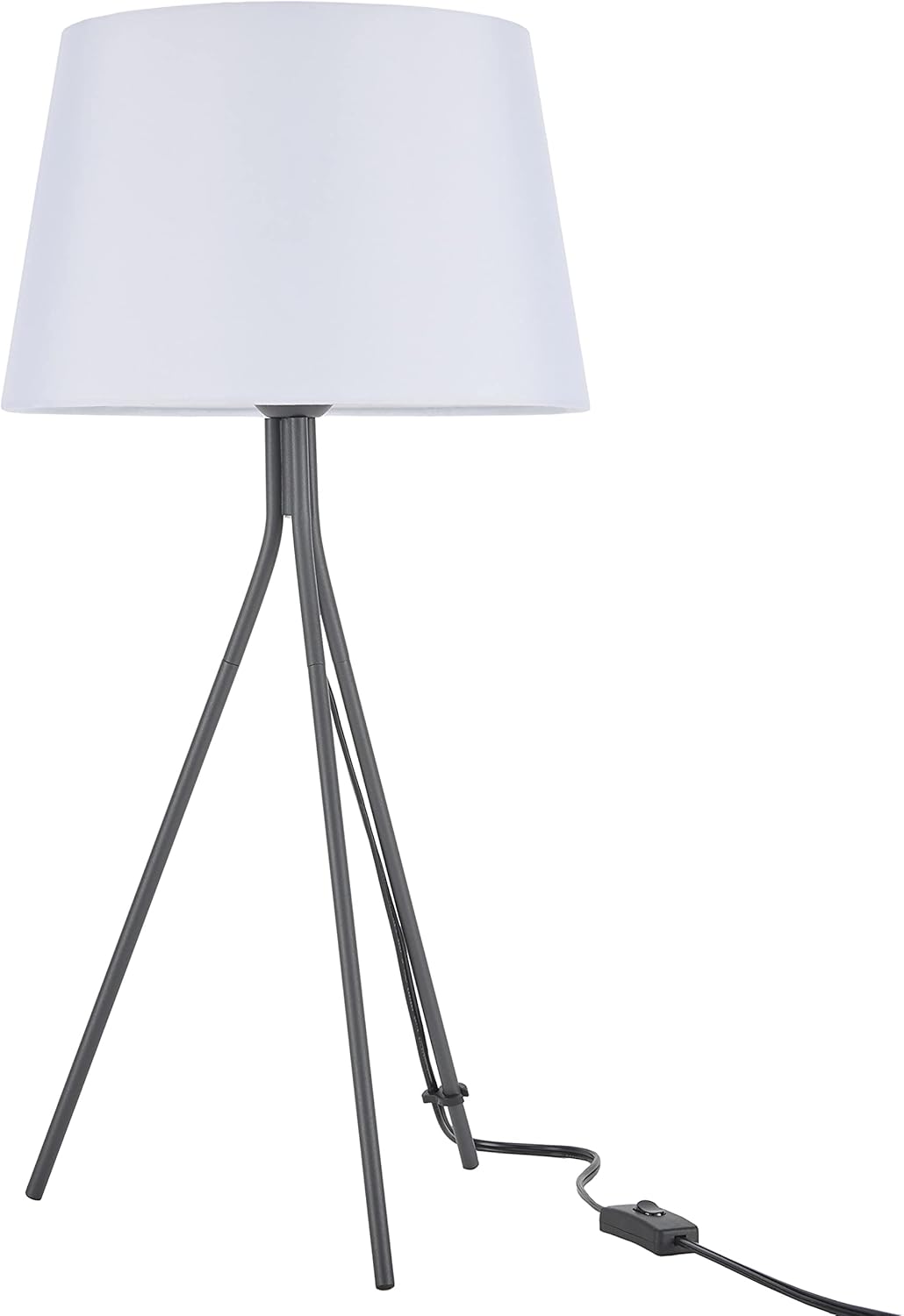 Greyish Black Metal Tripod Lamp X727786