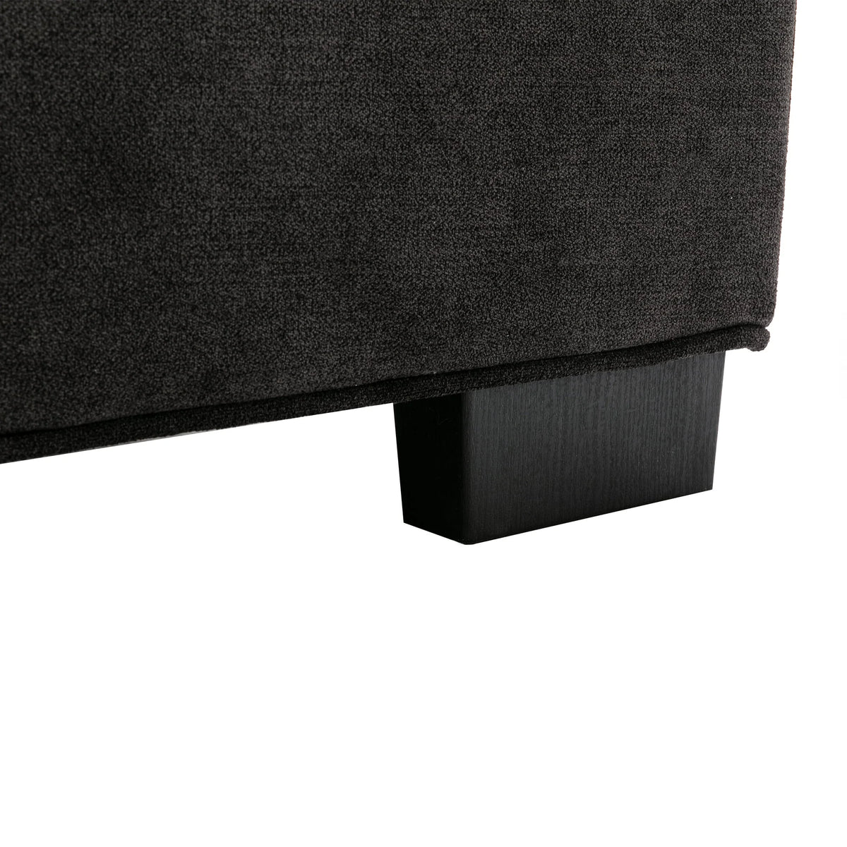 Black Ottoman Barrel Chair D9830