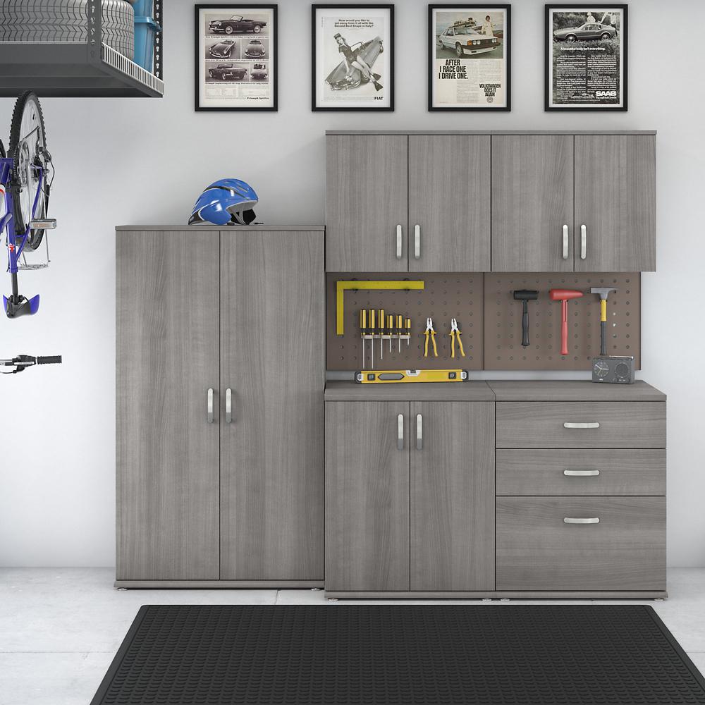 5 Piece Modular Garage Storage Set in Platinum Gray P9269