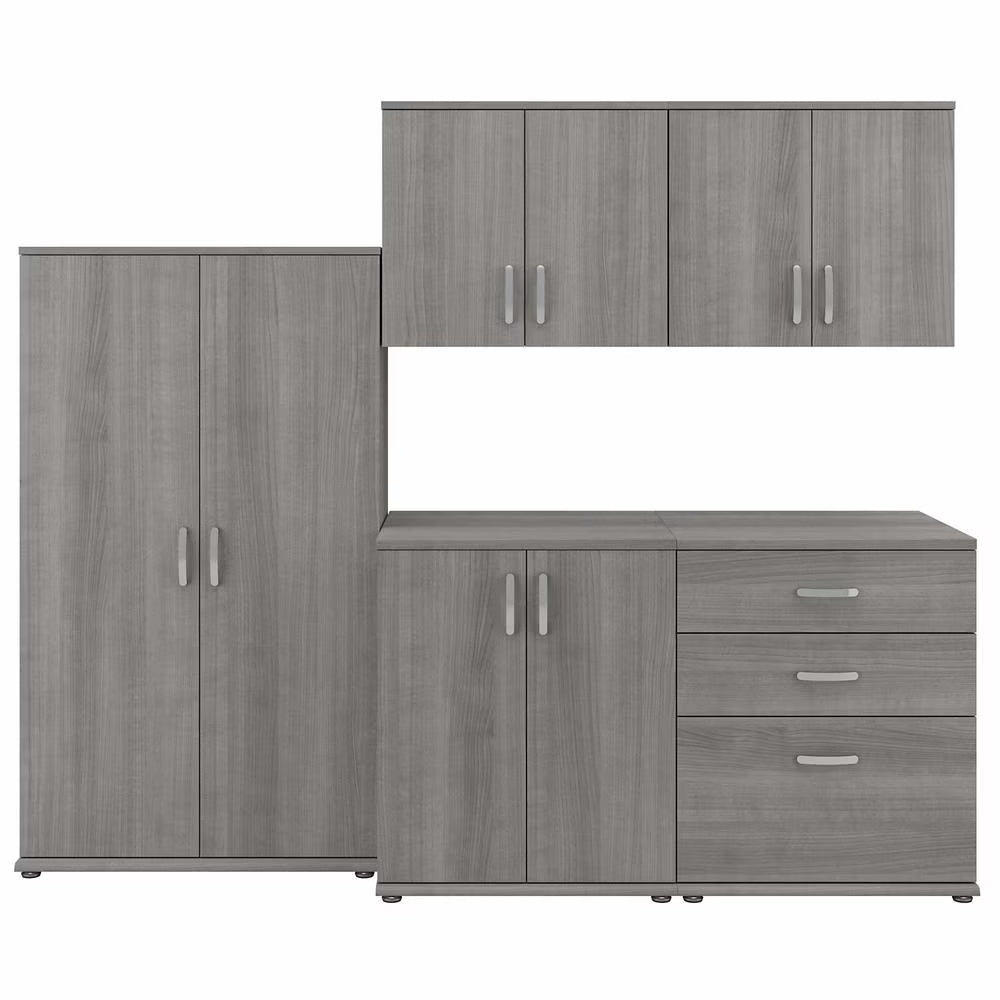 5 Piece Modular Garage Storage Set in Platinum Gray P9269