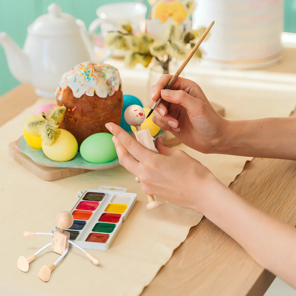 Unfinished Wooden Dolls Educational Craft Toys T569