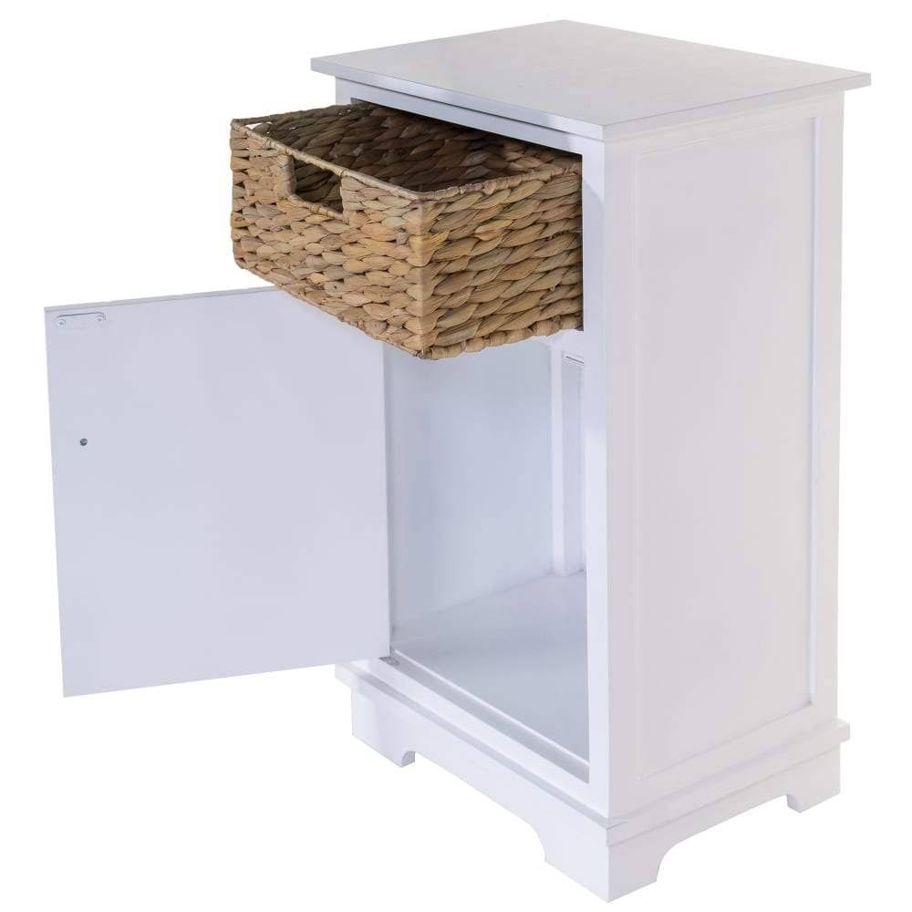 White Wooden Storage Cabinet M9339