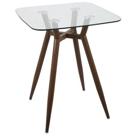 Clear/Walnut Counter Height Dining Table G134