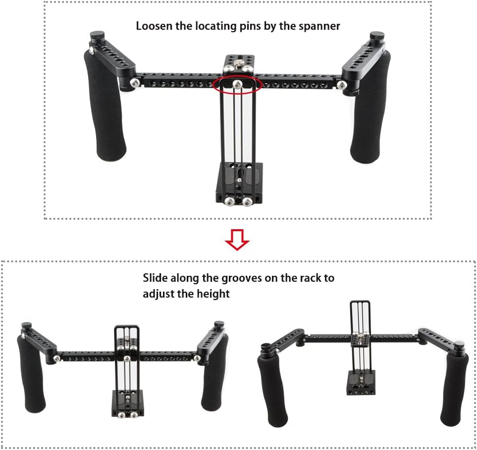 Monitor Cage with Adjustable Handles for 5 inch and 7 inch LCD Monitors C40842