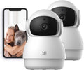 2pc Pan-Tilt Dome Security Camera with Night Vision A534400