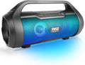 500W 2.0CH Portable Bluetooth Boombox Speaker with AUX Input, USB, SD, FM Radio, 3" Subwoofer, Voice Control, Pack of 2 E490107