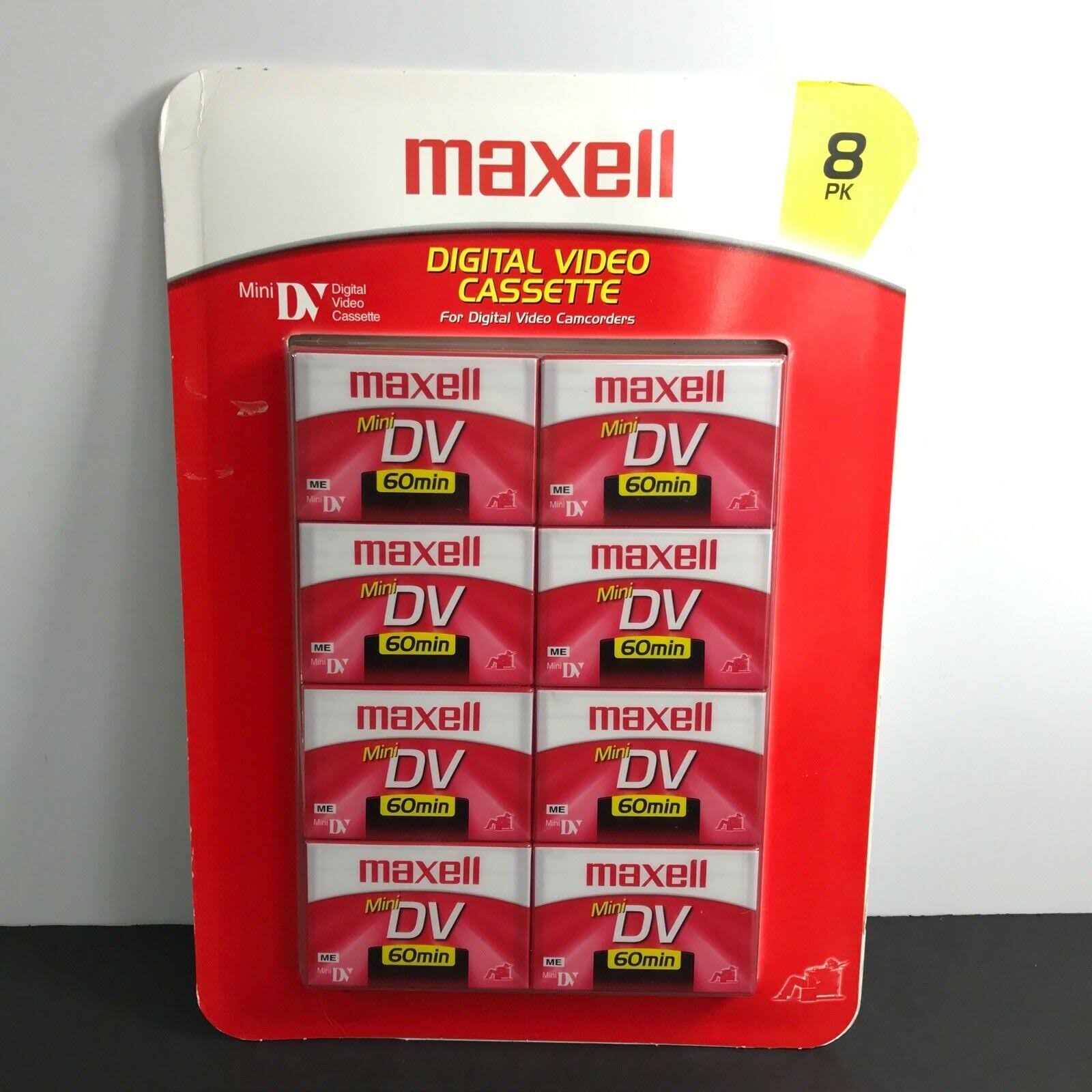 Mini DV 60min Digital Video Cassette 8 Pack O22596