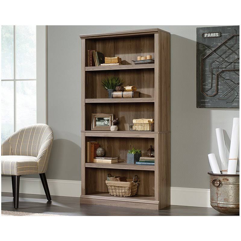 5 Shelf Bookcase in Salt Oak B35279