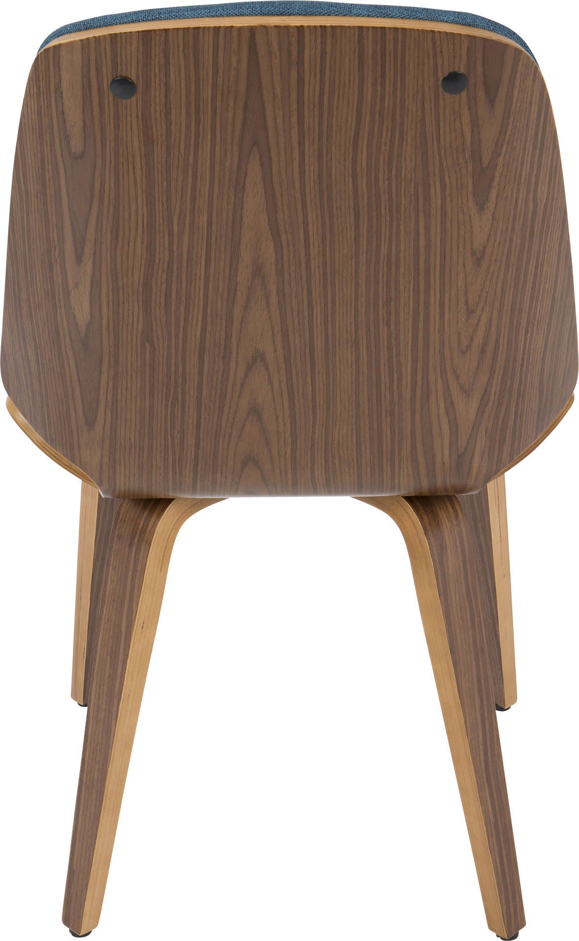 Blue Fabric Walnut Wood Chair (Set of 2) W50310