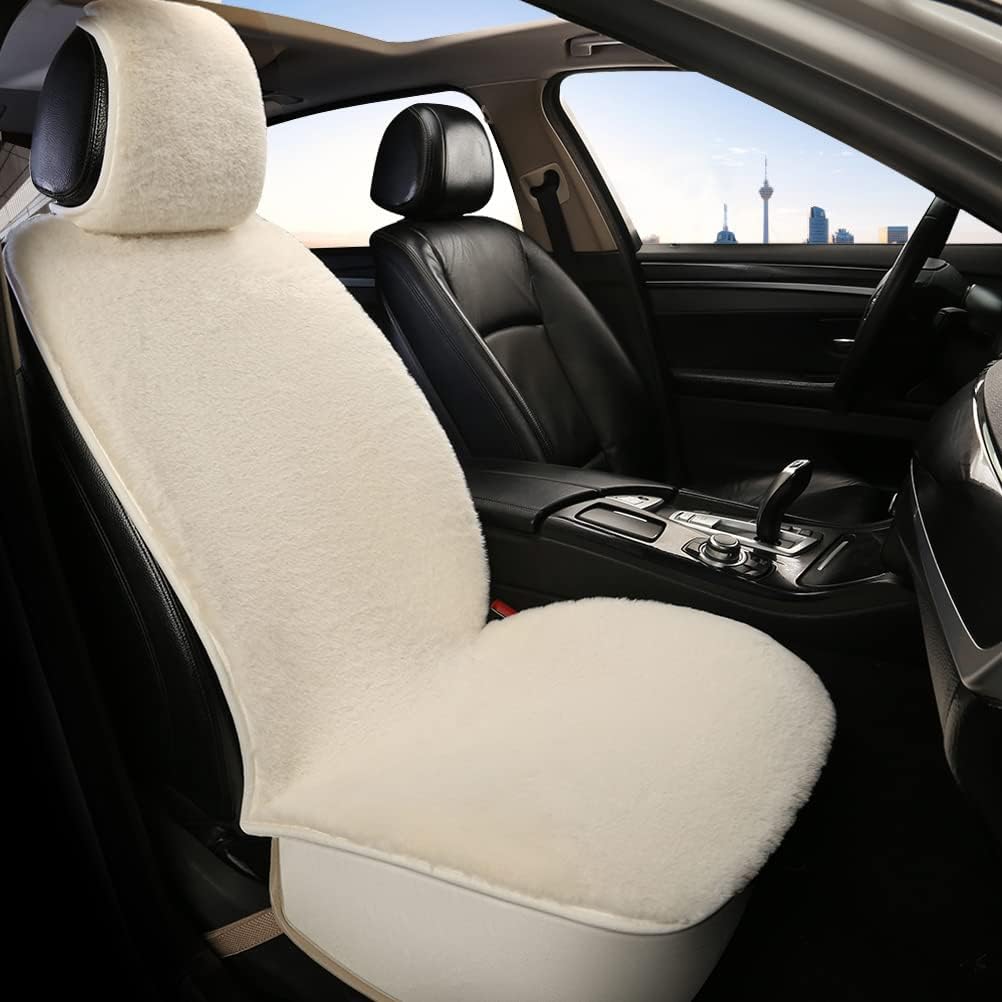 Purple Faux Fur Car Seat Cover Q898