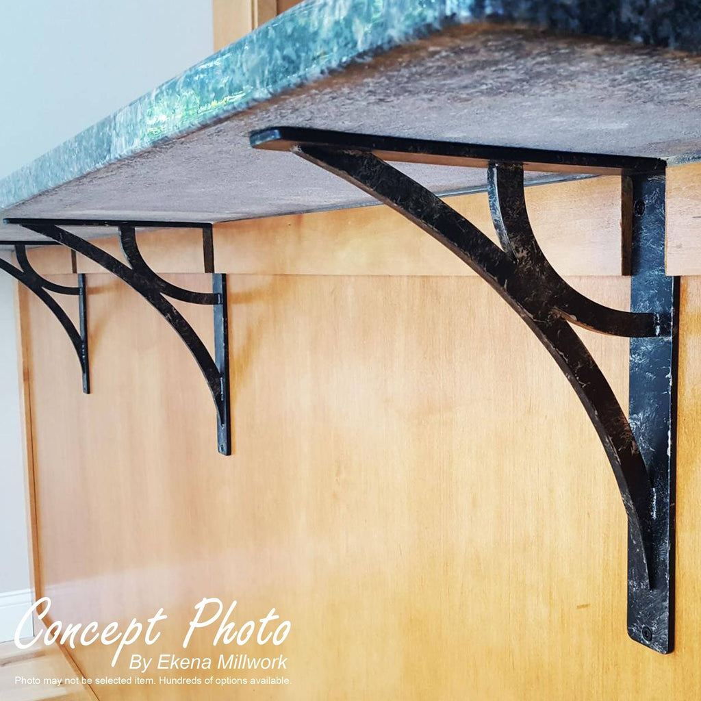Antiqued Brass Wrought Iron Bracket K526