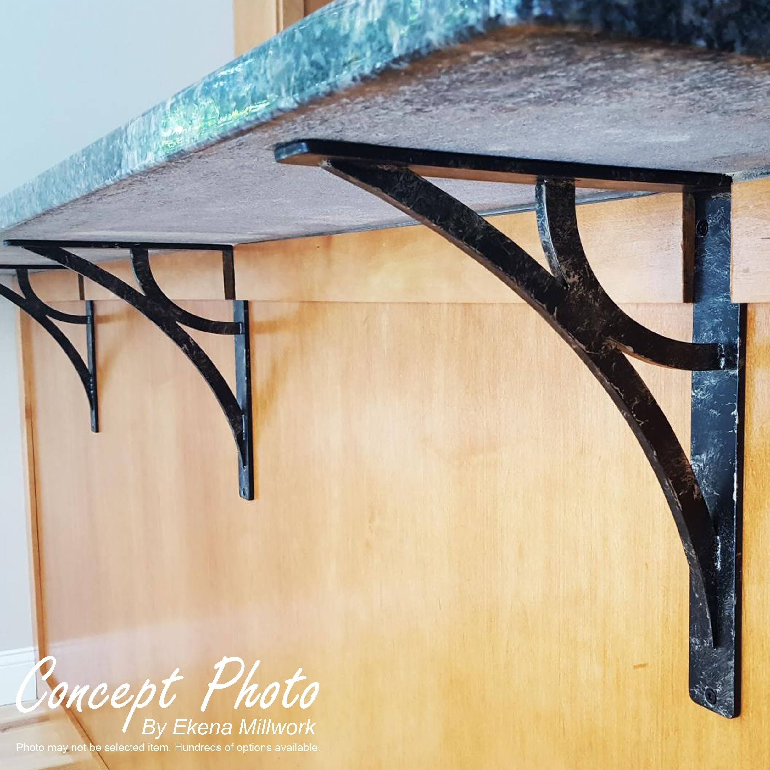 Antiqued Brass Wrought Iron Bracket K526