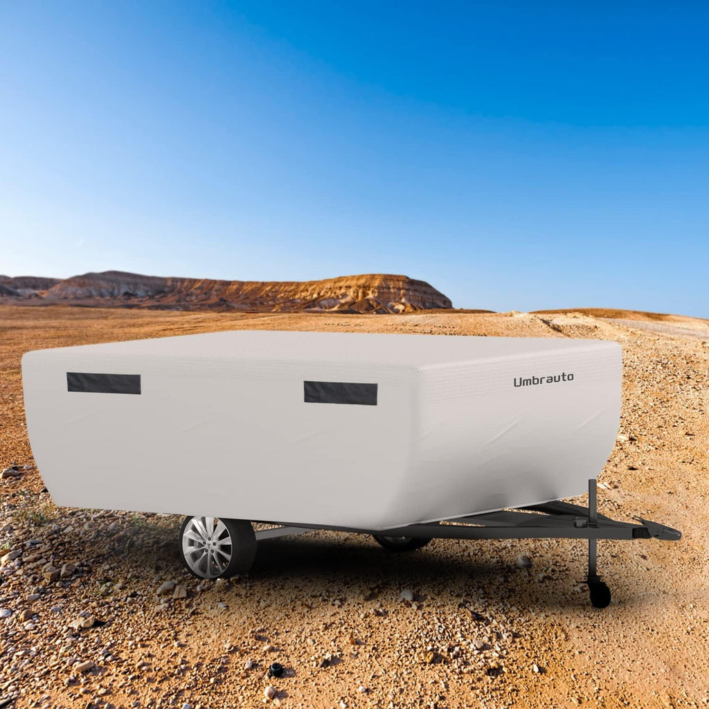 Gray Waterproof Pop Up Camper Cover for 10' - 12' Trailers K6023
