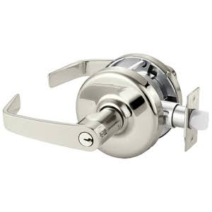 Cylindrical Lock Bright Nickel Plated Clear Coated D6439