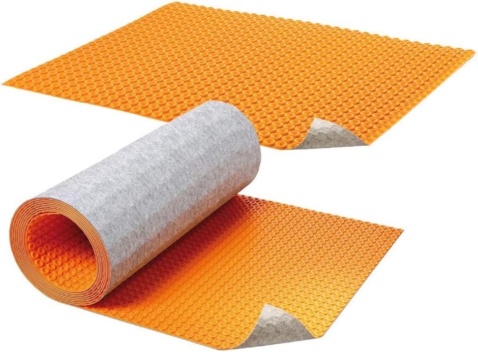 75 Square Feet Floor Heating Kit with Thermostat and Membrane G121631