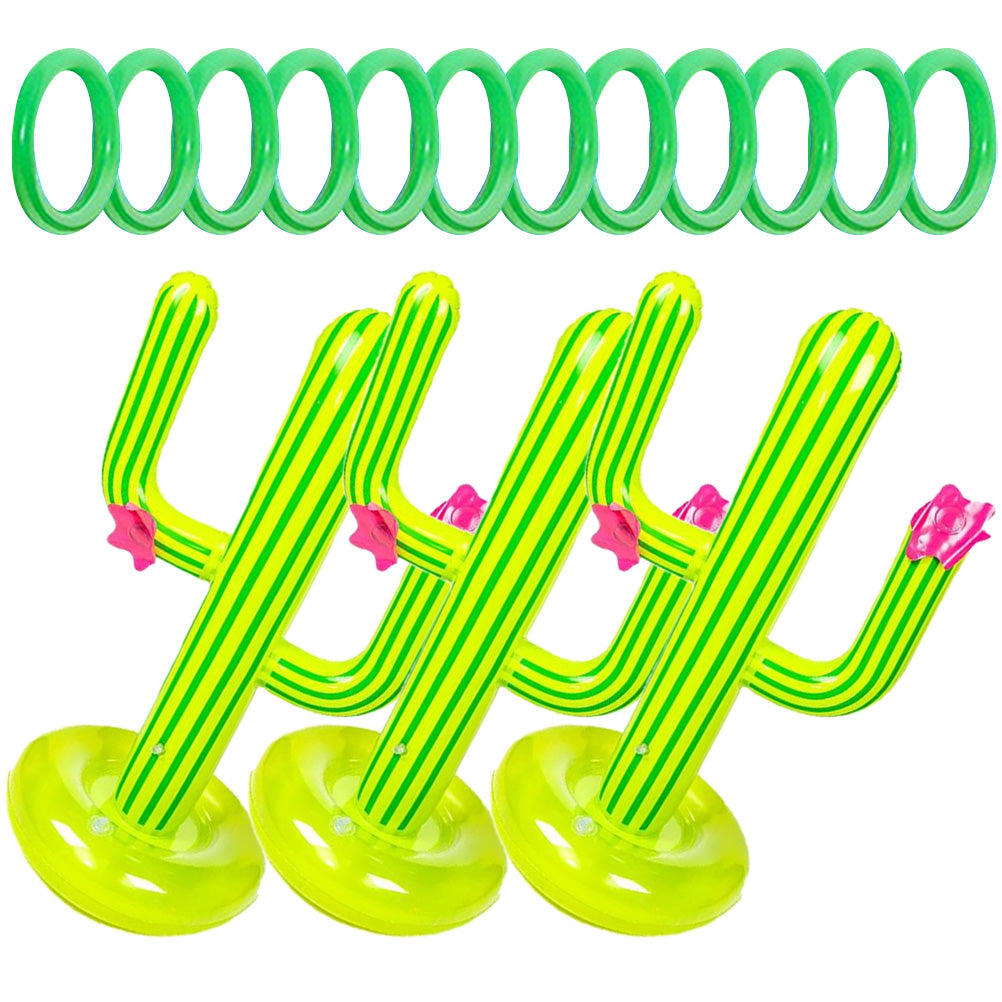 Cactus Ring Toys Inflatable Plushies Pvc W44349