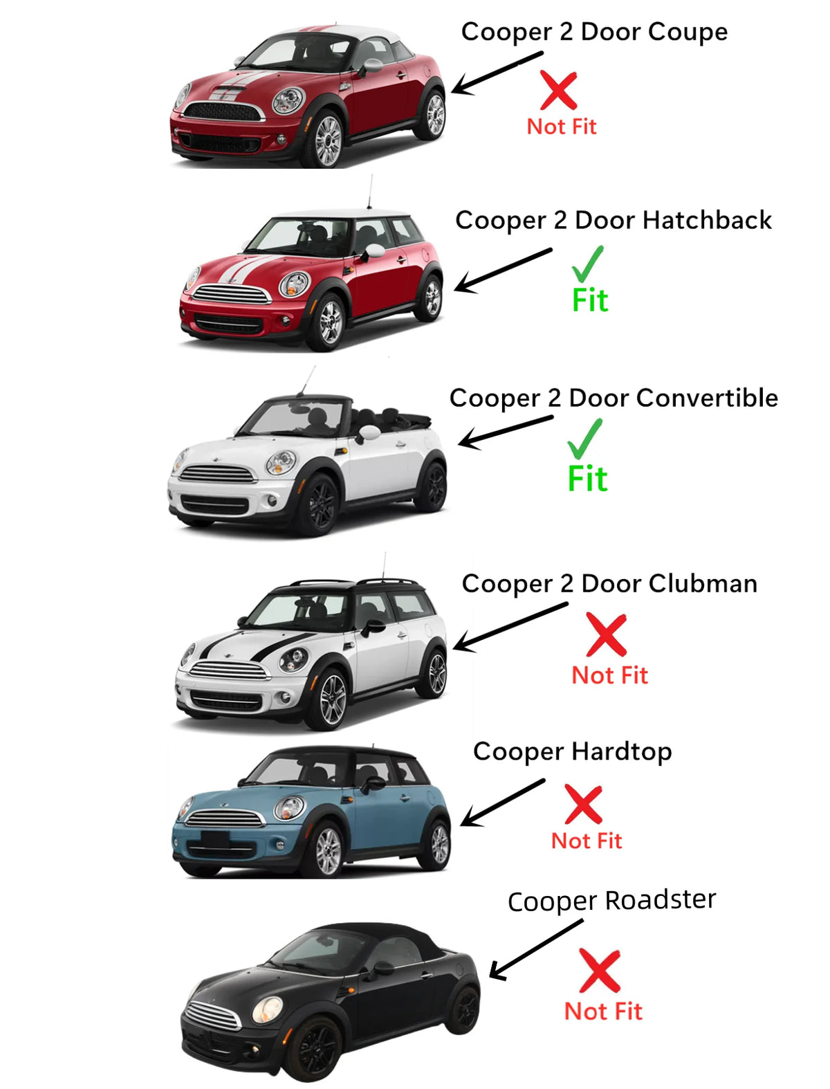 Left Side Door Window Glass Compatible with Mini Cooper 2 Door Hatchback 2007-2015 J551