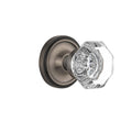 Antique Pewter Crystal Door Knob X8751