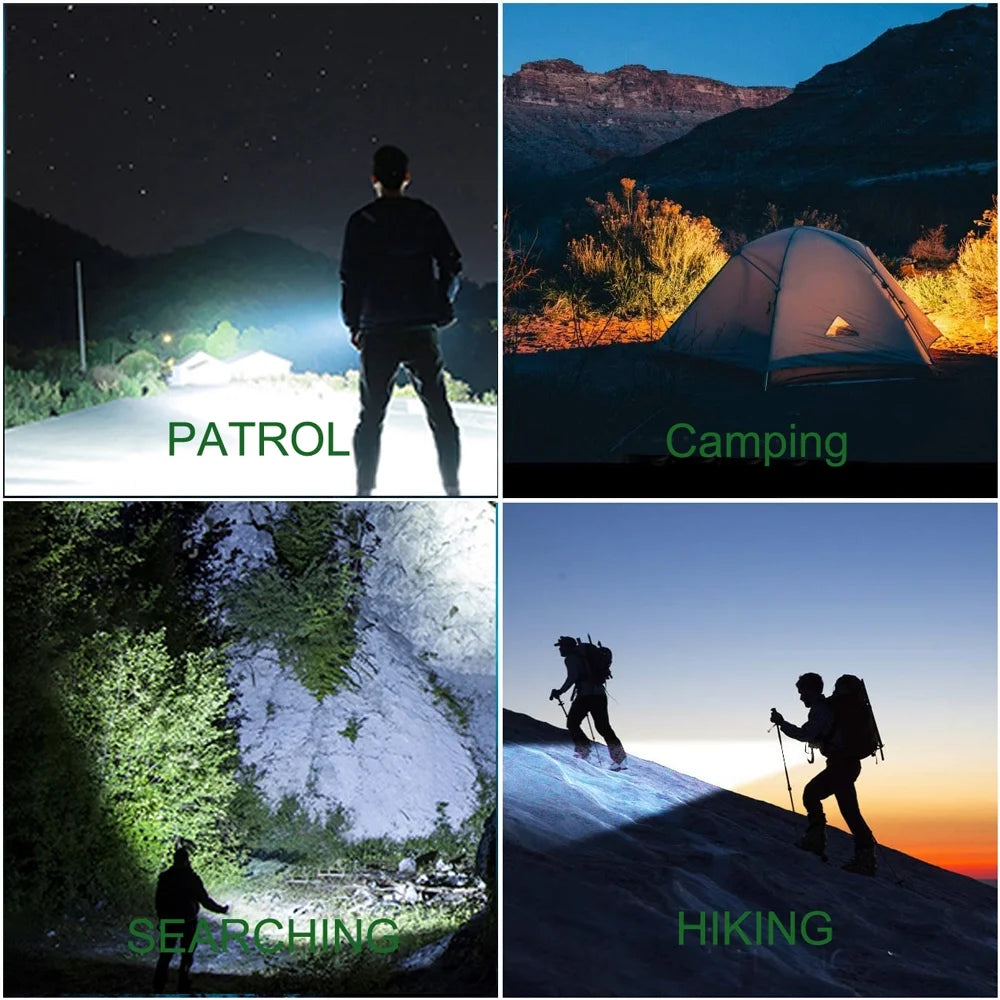 USB Rechargeable Waterproof LED Flashlight Lantern H864941