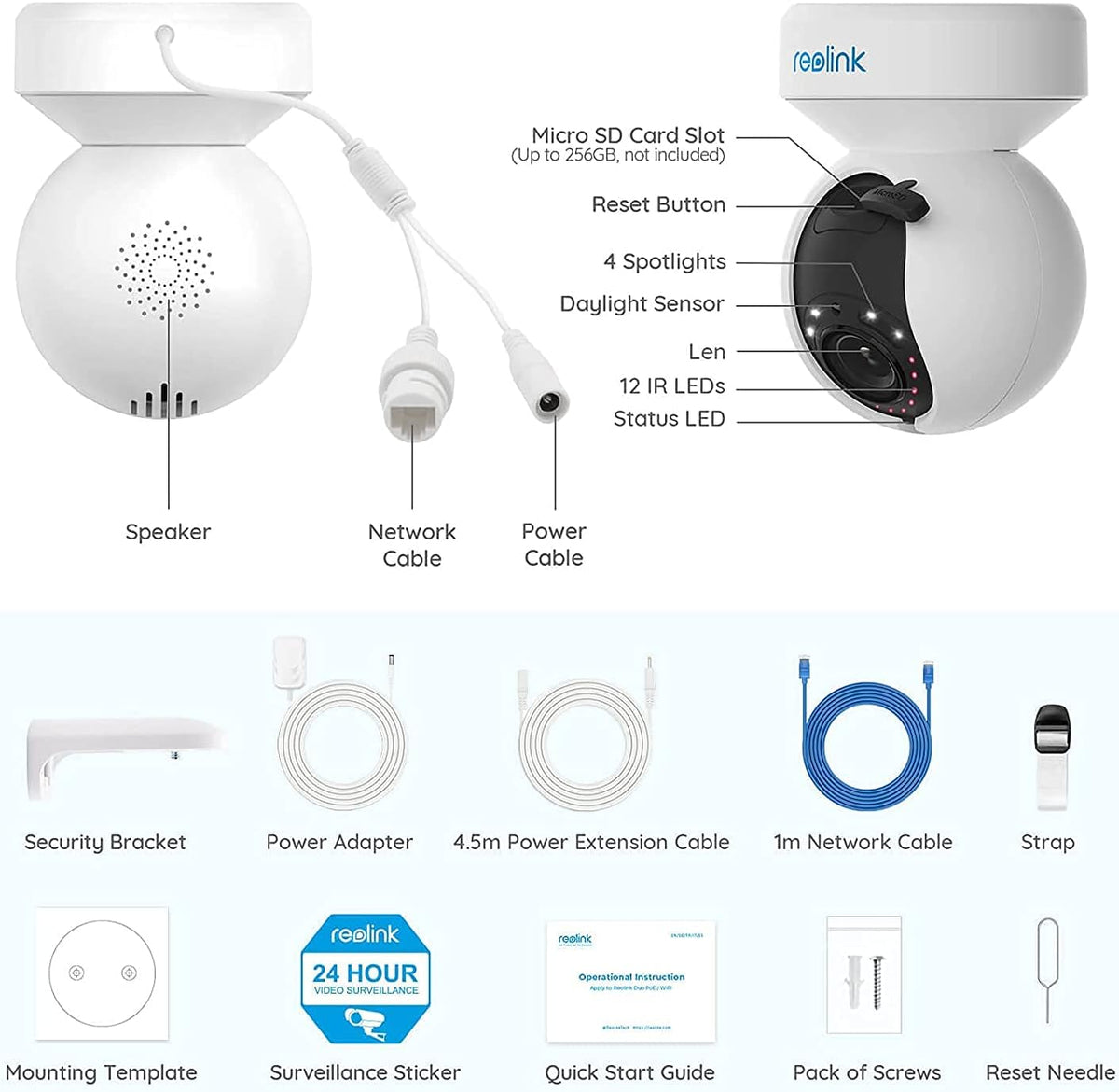 5MP HD PTZ WiFi Camera with Color Night Vision W147