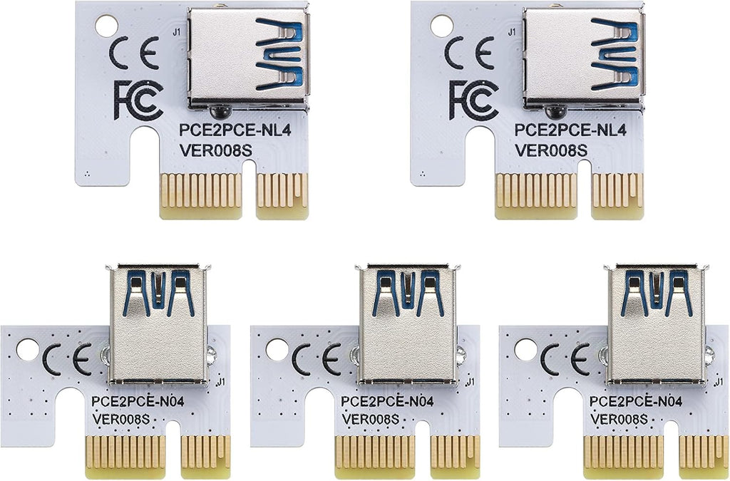 PCI-E 1X Adapter Card, 5 Pack USB 3.0 Interface F153