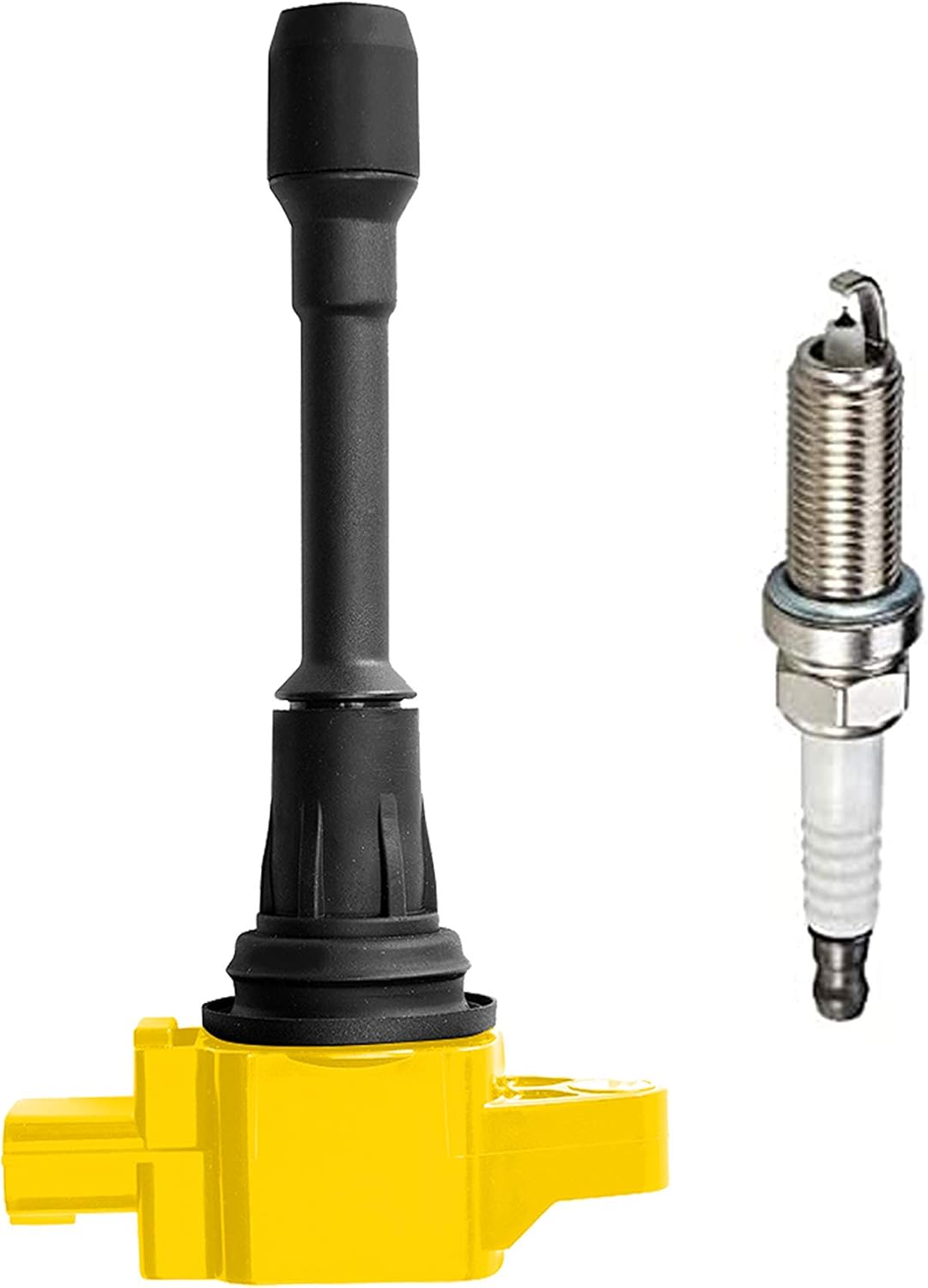 Set of 4 Ignition Coil Pack and 4 Platinum Spark Plug Compatible with Nissan Versa Sentra 2.0L U807146