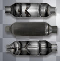 3.00 Inch Inlet / Outlet Muffler Pack of 2 F600354