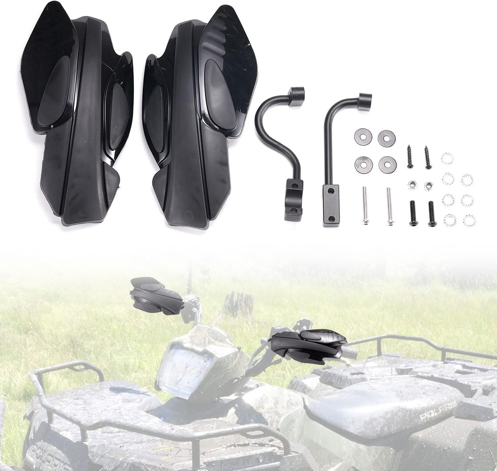 Black Handguards with Mount Brackets Kit, 2PCS J3496