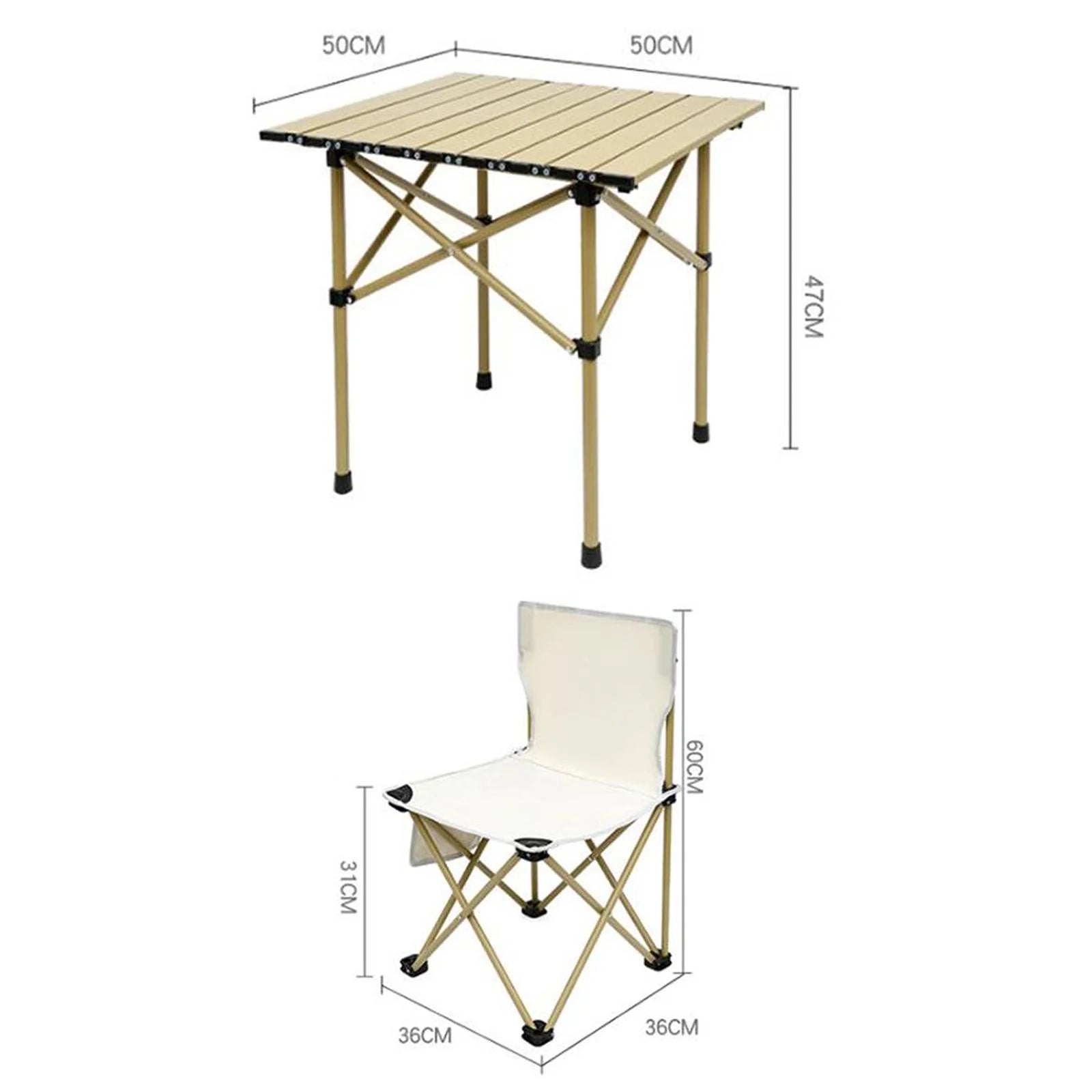 Camping Folding Table Chairs Set M59107
