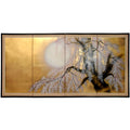Gold Leaf Sakura Blossom Wall Decor A231223
