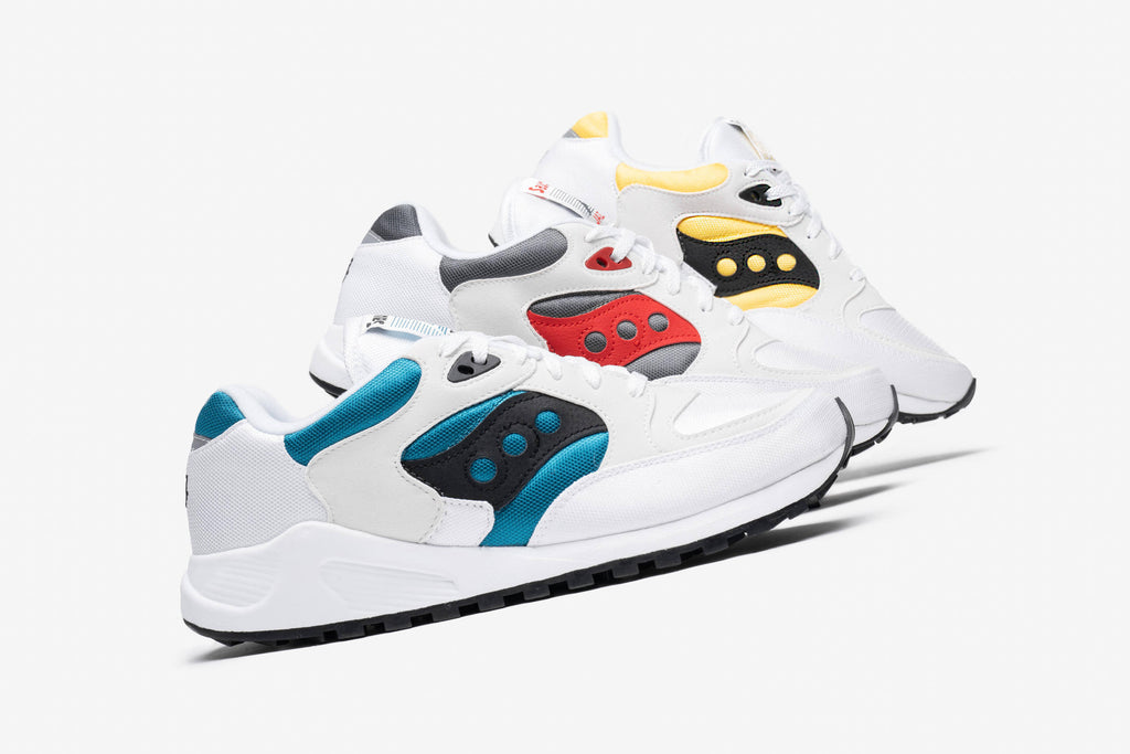 White / Turquoise Jazz Sneakers A182470